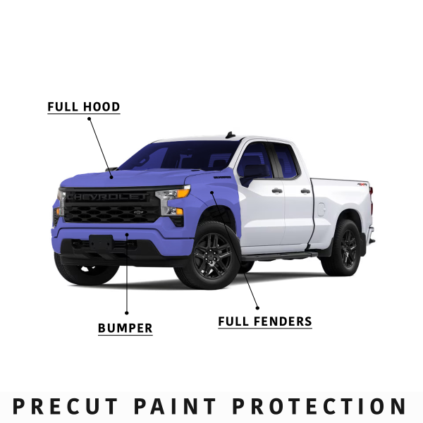 2019-2021 GMC Sierra 1500 Elevation Precut Paint Protection Kit PPF - Full Front End